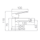 Robinetterie de bidet Teide Imex croquis 2