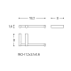 Porte-rouleau de toilette Logic Cosmic croquis 7