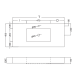 Lavabo suspendu Coycama Ambar croquis 4