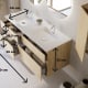 Ensemble de meubles de salle de bain en bois massif Alpes 6  Bruntec croquis 4