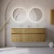 Ensemble de meubles de salle de bain en bois massif Alpes 6  Bruntec principal 0