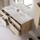 Ensemble de meubles de salle de bain en bois massif Alpes 6  Bruntec détail 2