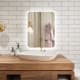 Miroir de salle de bains avec éclairage LED Drako Bruntec principal 1