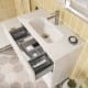 Ensemble de meubles de salle de bains profondeur réduite 39 cm Vitale Royo détail 10