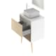 Nara Top Amizuva Ensemble meuble de salle de bains avec lavabo sur plan de toilette détail 2
