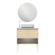 Nara Top Amizuva Ensemble meuble de salle de bains avec lavabo sur plan de toilette 3D 6