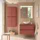 Ensemble de meubles de salle de bains avec plan de toilette en bois Noja Salgar principal 5