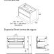 Ensemble de meubles de salle de bains avec plan de toilette en bois Noja Salgar croquis 20