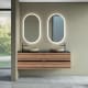 Meuble de salle de bains avec plan de toilette en microtec noir Kora Bruntec principal 0