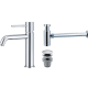 Pack Robinet de lavabo Imex Monza + bonde clic-clac + siphon rond exposé principal 0