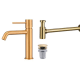 Pack Robinet de lavabo Imex Monza + bonde clic-clac + siphon rond exposé principal 2