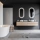 Miroir de salle de bain avec éclairage LED Canadá Ledimex environnement 6