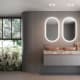Miroir de salle de bain avec éclairage LED Canadá Ledimex environnement 7