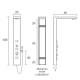 Colonne de douche hydromassante Mizu Sagobar croquis 1