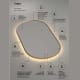 Miroir de salle de bains avec éclairage LED Tokyo de Ledimex détail 6