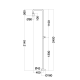 Robinet de douche extérieure Imex Pool croquis 19