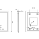 Miroir de salle de bains LED Holanda Ledimex croquis 11