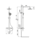 Set de douche en Bambú par Lluvibath croquis 5