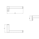 Porte-rouleau de toilette Metric Cosmic croquis 5