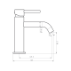 Robinet de lavabo Sirio GME croquis 10