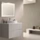 Meuble de salle de bains avec plan de toilette en pierre compacte blanc Ebi Bruntec couleurs principal 3