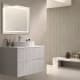 Meuble de salle de bains avec plan de toilette en pierre compacte blanc Ebi Bruntec couleurs principal 4