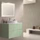 Meuble de salle de bains avec plan de toilette en pierre compacte blanc Ebi Bruntec couleurs principal 0
