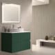 Meuble de salle de bains avec plan de toilette en pierre compacte blanc Ebi Bruntec couleurs principal 7