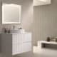Meuble de salle de bains avec plan de toilette en pierre compacte blanc Ebi Bruntec couleurs principal 1