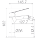 Robinetterie de bidet Luxor Imex croquis 3