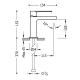 Robinet de lavabo Class Tres croquis 2
