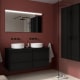Meubles de salle de bains avec plan de toilette en bois Attila Salgar principal 5