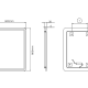Miroir de salle de bain avec éclairage LED Austria Ledimex croquis 13