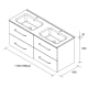 Ensemble meuble-lavabo Morai Salgar croquis 4
