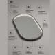 Miroir de salle de bain avec éclairage LED Rio Ledimex détail 4