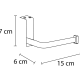 Porte-papier toilette pour meuble 501 Bruntec croquis 1