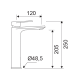 Robinet de lavabo Aura Lluvibath croquis 3