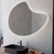 Miroir de salle de bain avec éclairage LED Flow Bruntec environnement 4