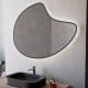 Miroir de salle de bain avec éclairage LED Flow Bruntec environnement 1