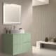 Meuble de salle de bains avec plan de toilette en pierre compacte colorée Ebi Bruntec couleurs principal 8