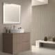 Meuble de salle de bains avec plan de toilette en pierre compacte colorée Ebi Bruntec couleurs principal 5