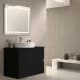 Meuble de salle de bains avec plan de toilette en pierre compacte colorée Ebi Bruntec couleurs principal 2