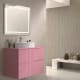 Meuble de salle de bains avec plan de toilette en pierre compacte colorée Ebi Bruntec couleurs principal 9