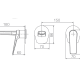 Imex Delos robinetterie encastrée pour lavabo croquis 4