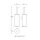 Porte-brosse de toilette Logic Cosmic croquis 6