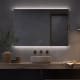 Miroir de salle de bains avec éclairage LED Sire Bruntec principal 6