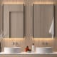 Miroir de salle de bains avec éclairage LED Sire Bruntec principal 4