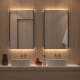 Miroir de salle de bains avec éclairage LED Sire Bruntec principal 3