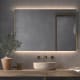 Miroir de salle de bains avec éclairage LED Sire Bruntec principal 0