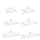 Comptoir Flow Coycama 40 cm à profondeur réduite croquis 2